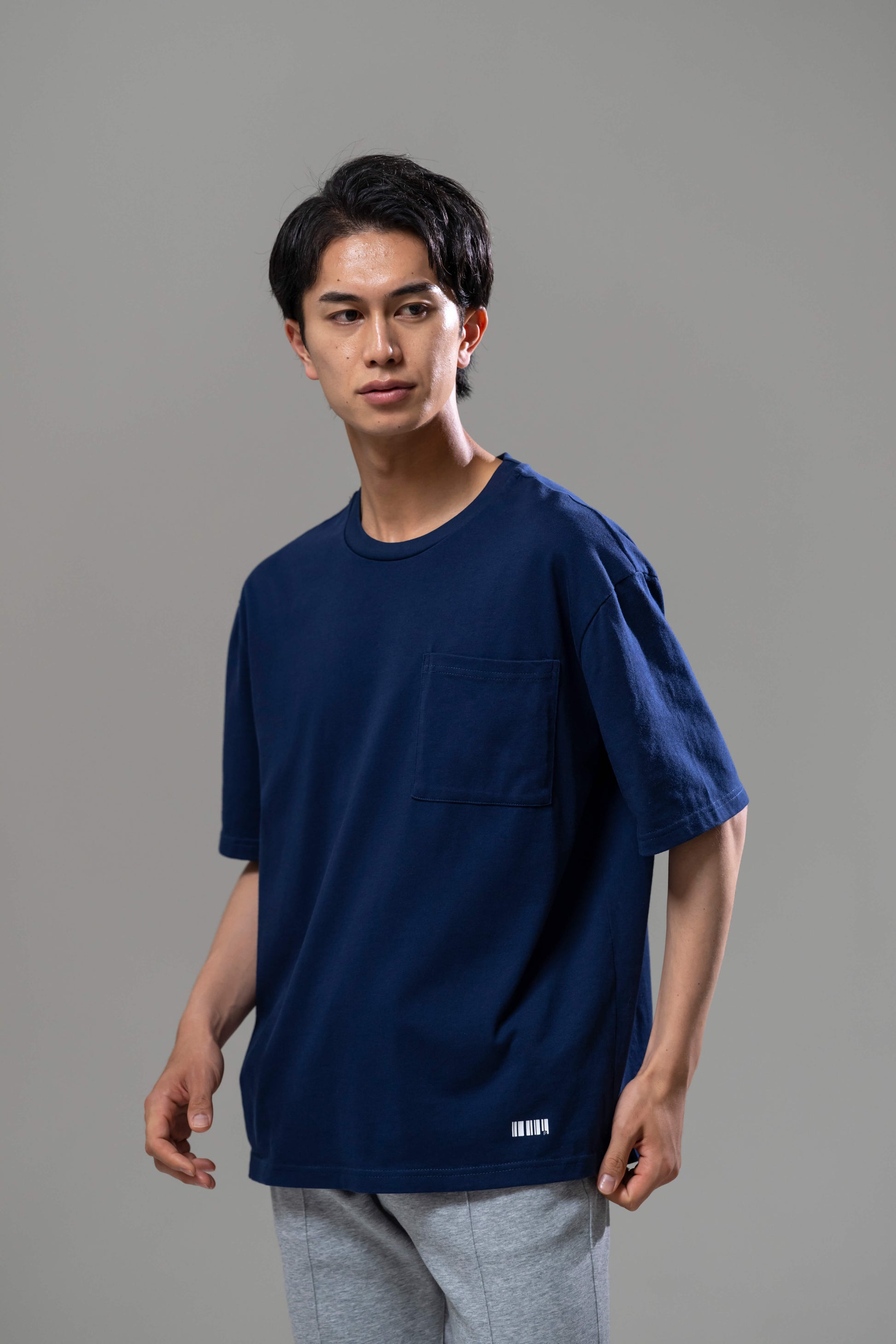 Cotton Oversized T-Shirt [Navy]