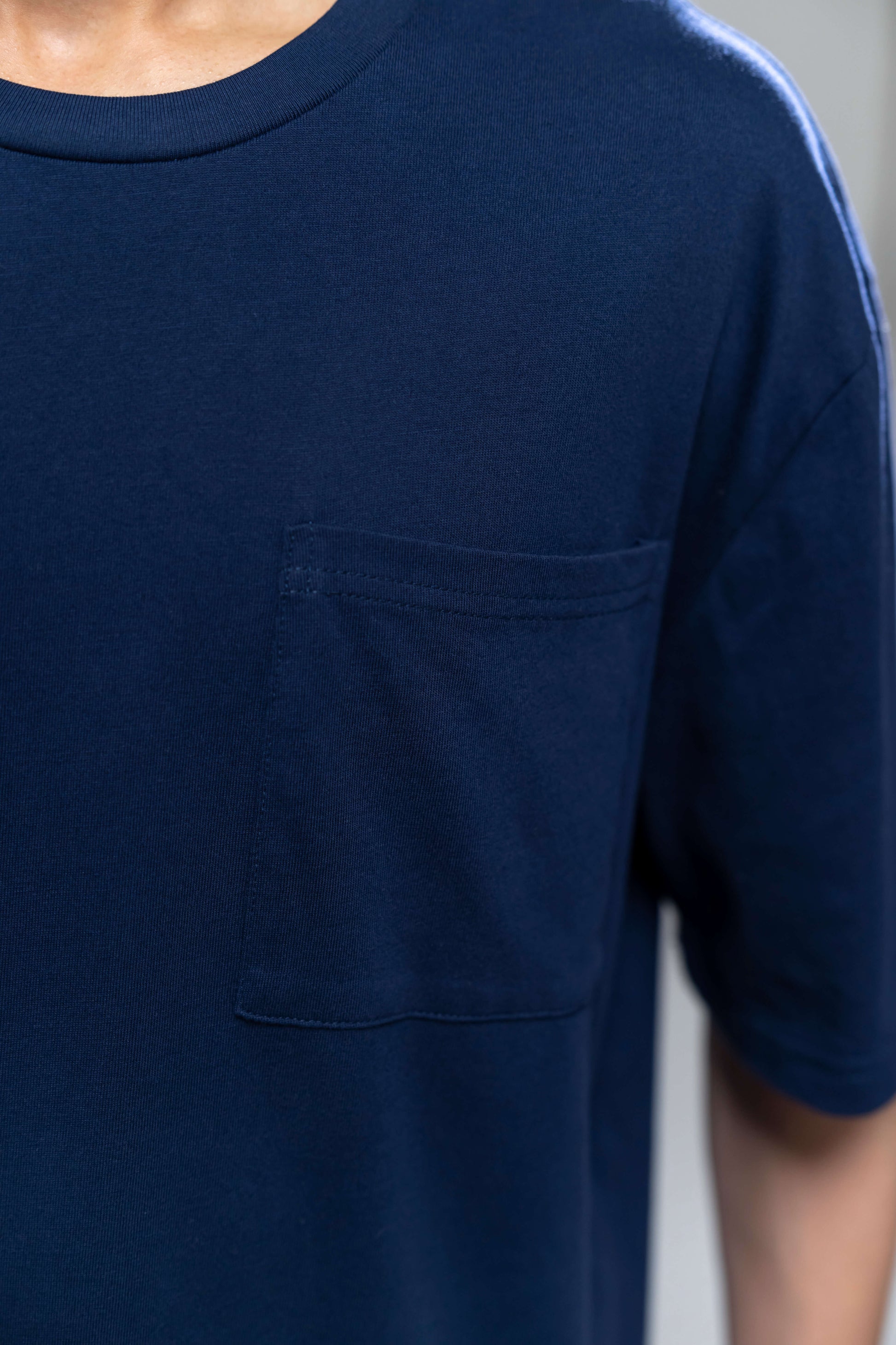 Cotton Oversized T-Shirt [Navy]