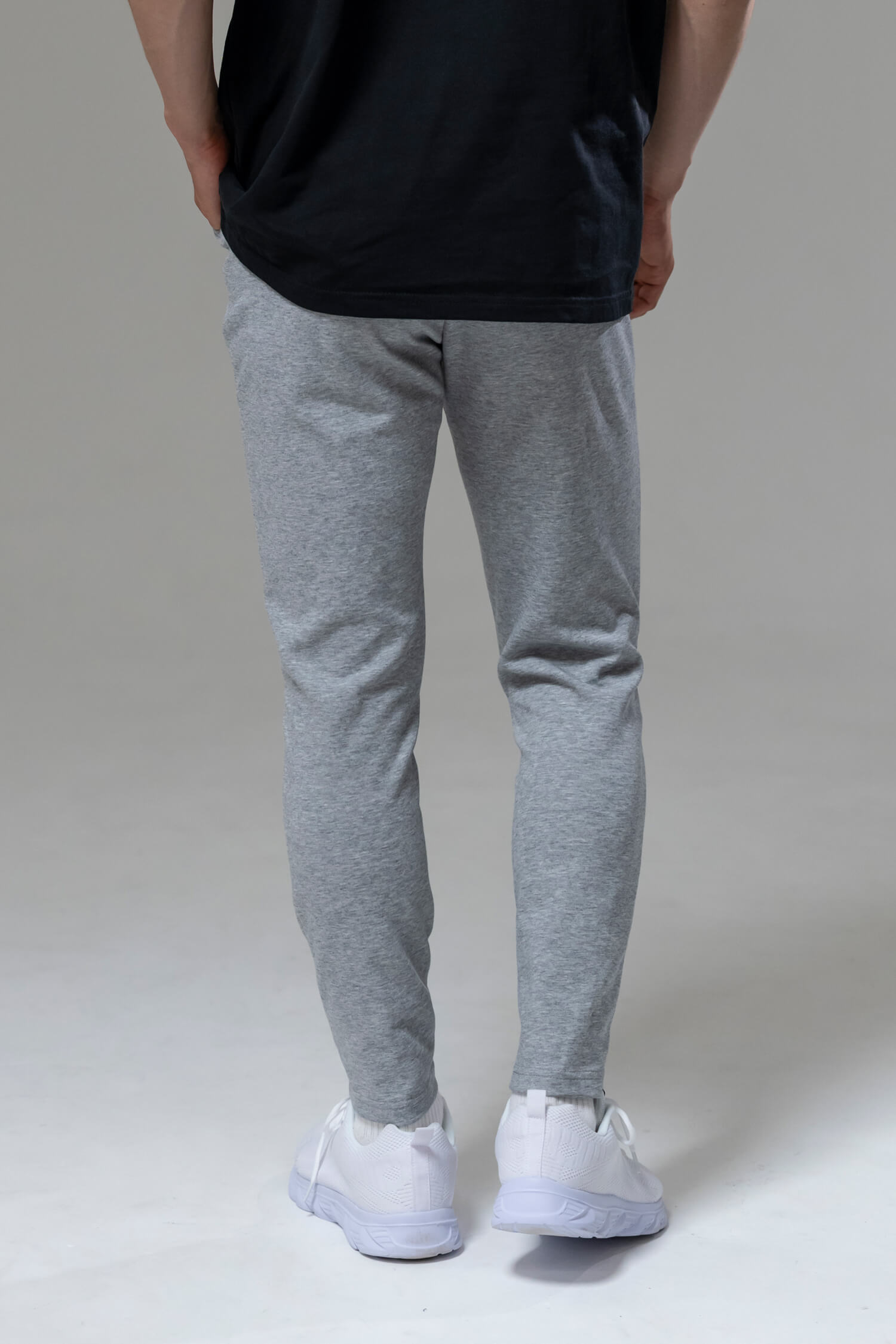 Slacks-Style Casual Pants [Grey]