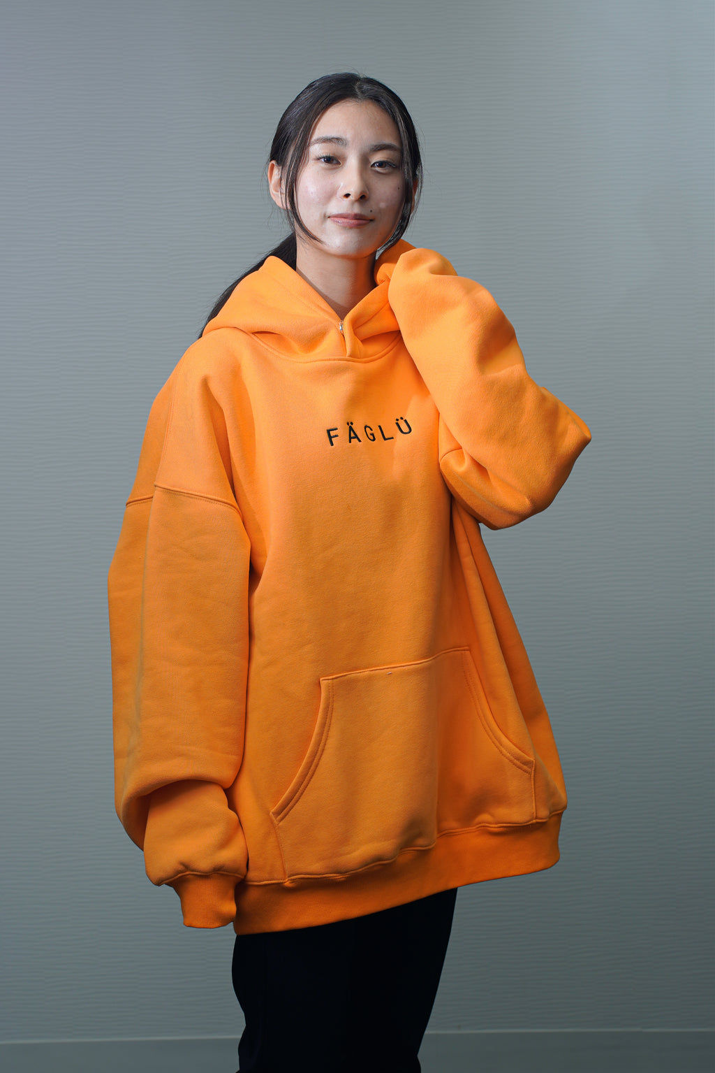 プルオーバースウェットフーディー [Orange]